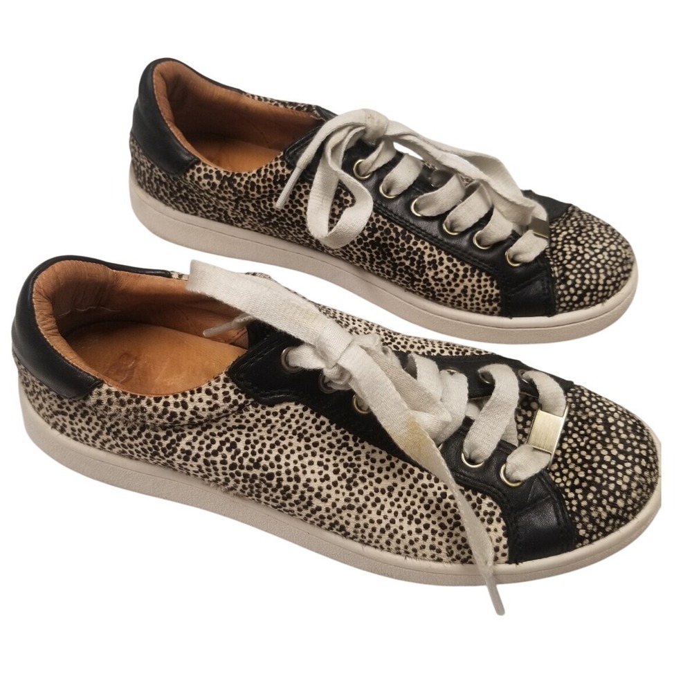 UGG Milo Animal Print Leather Trim Sneakers Casual‎ Comfy Shoes 7.5 Mob Wife